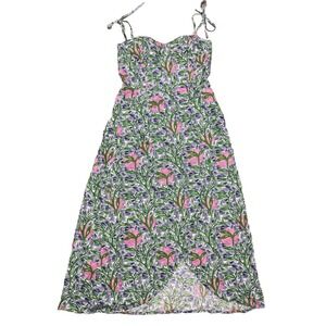 Liberty & Justice Yuku Summer Dress M Smocked Back Boho Floral Prairie NEW